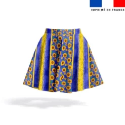 Provençal fleur de tournesol - Fond bleu