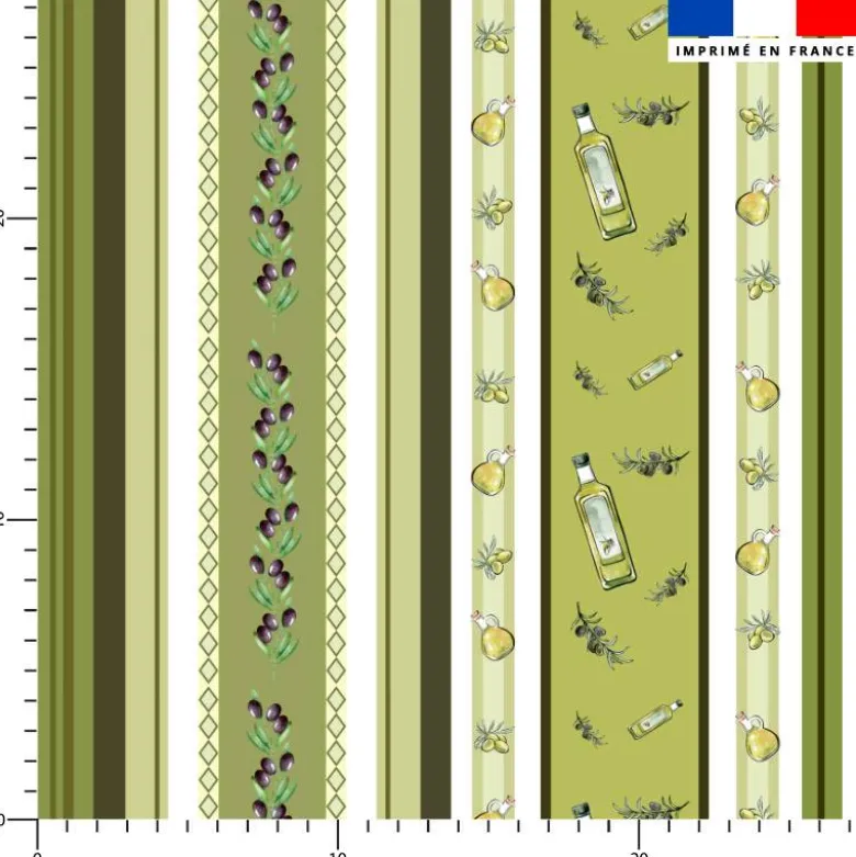 Provençal olive et huile d'olive - Fond blanc