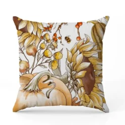 Pumpkin et tournesol - Fond blanc