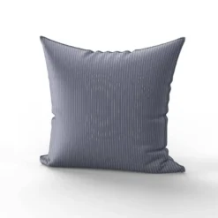 Rayures blanches aspect lin - Fond bleu foncé