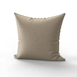 Rayures blanches aspect lin - Fond marron clair