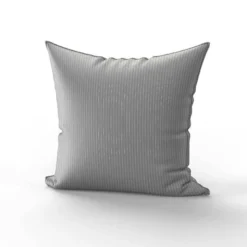 Rayures blanches aspect lin - Fond gris
