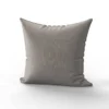 Rayures blanches aspect lin - Fond marron