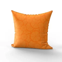 Rondelle d'orange - Fond orange