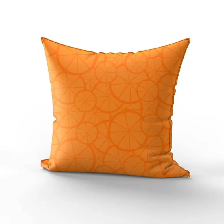 Rondelle d'orange - Fond orange