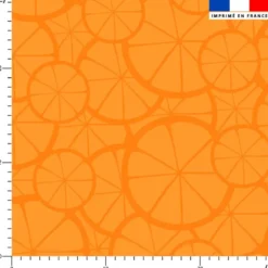 Rondelle d'orange - Fond orange