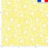 Rondelles de citron jaune - Fond blanc
