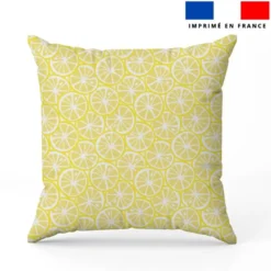 Rondelles de citron jaune - Fond blanc