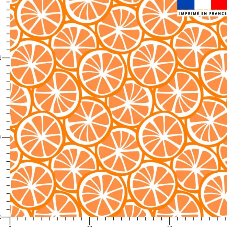 Rondelles d'orange - Fond blanc
