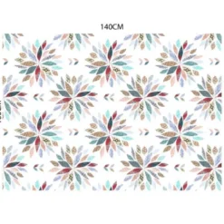 Rosace cachemire - Fond blanc