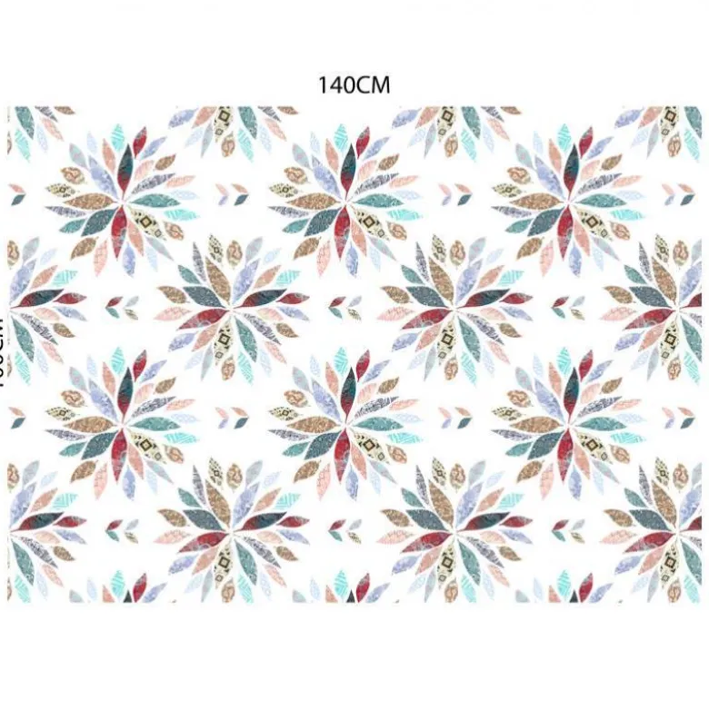 Rosace cachemire - Fond blanc