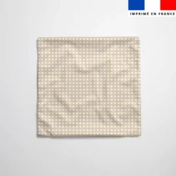 Rotin effet bois beige - Fond blanc
