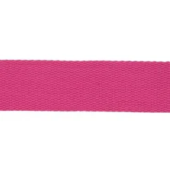 Sangle aspect et toucher coton 30mm rose fuchsia