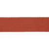 Sangle aspect et toucher coton 30mm terracotta