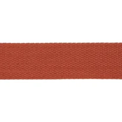 Sangle aspect et toucher coton 30mm terracotta