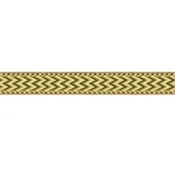 Sangle chevrons 38mm verte et jaune