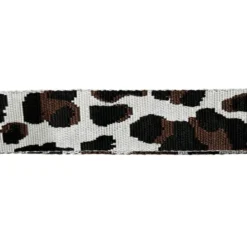 Sangle léopard 38mm gris galet et marron