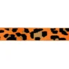 Sangle léopard 38mm orange fluo et ocre