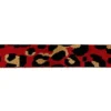 Sangle léopard 38mm rouge et ocre