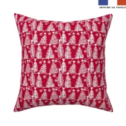Sapin de Noël - Fond rouge - Création Andréa Leonelli