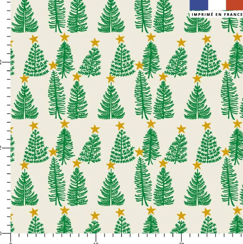 Sapin de Noël - Fond vert - Création Andréa Leonelli