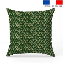 Sapin effet doré - Fond vert