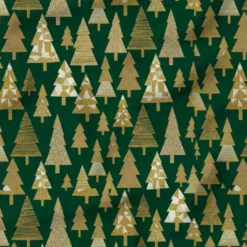 Sapin effet doré - Fond vert