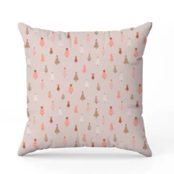 Sapin rose et beige - Fond nude