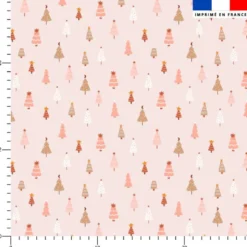 Sapin rose et beige - Fond nude