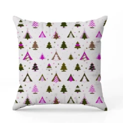 Sapin rose et vert - Fond blanc - Création Lili Bambou Design