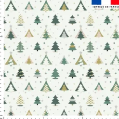 Sapin vert - Fond vert - Création Lili Bambou Design