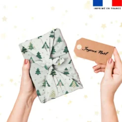 Sapin vert - Fond vert - Création Lili Bambou Design