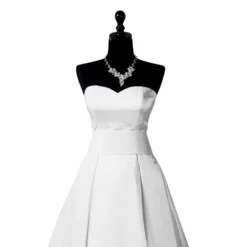 Satin blanc uni