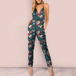 Satin bleu paon imprimé rond et fleur