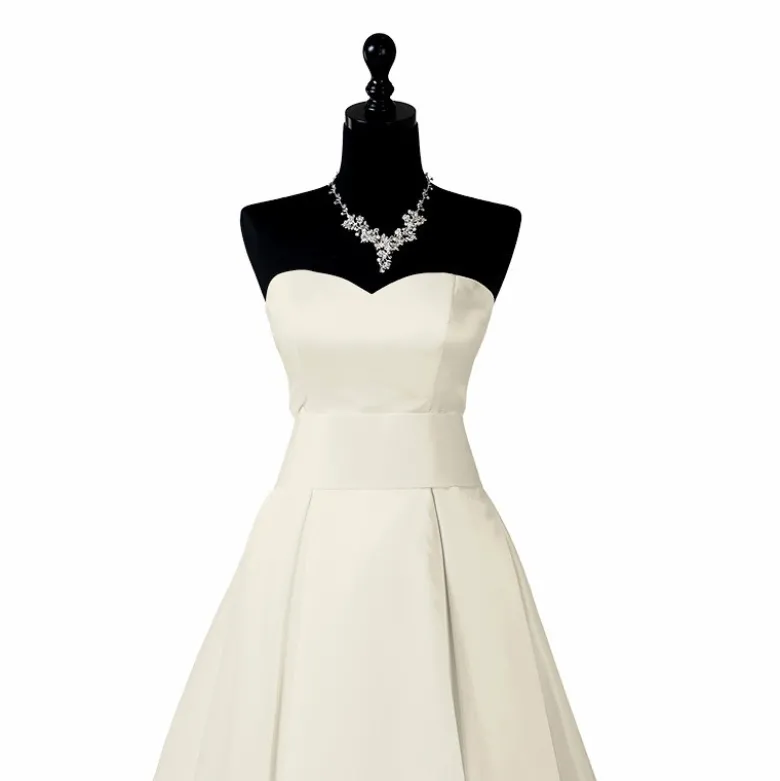 Satin duchesse blanc cassé