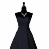 Satin duchesse bleu nuit