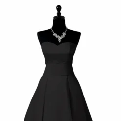 Satin duchesse noir