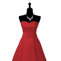 Satin duchesse rouge