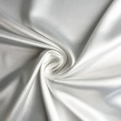 Satin twill uni blanc