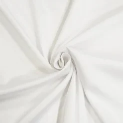 Satin uni extensible microfibre royal blanc