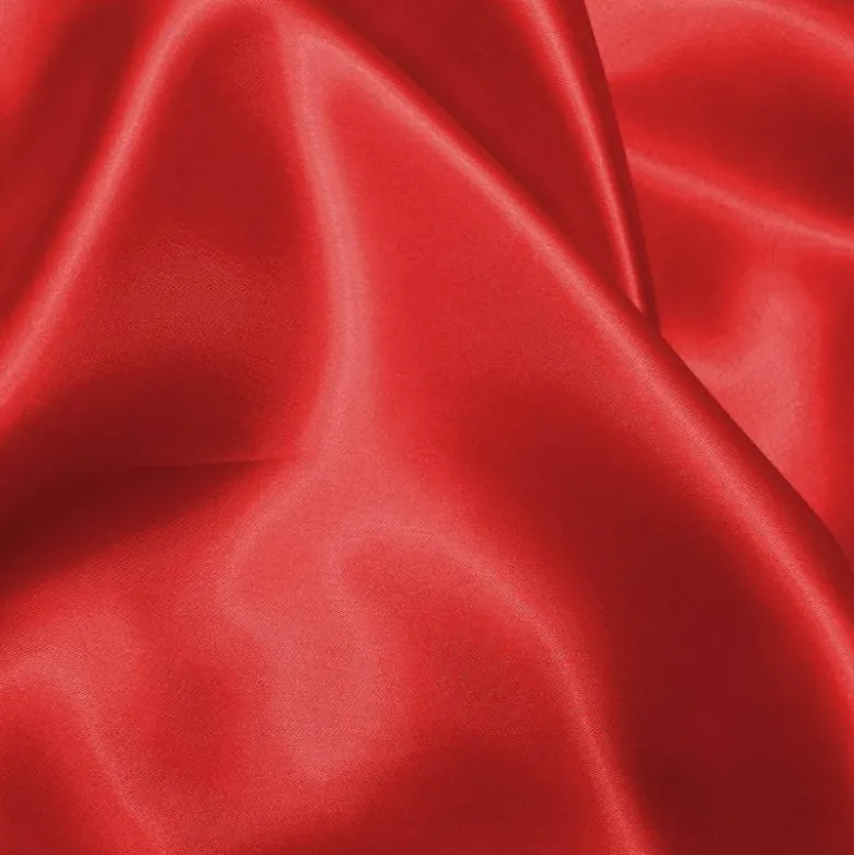 Satin uni rouge 140 cm