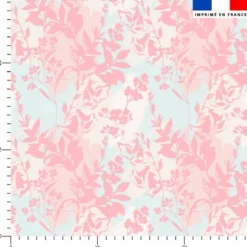 Silhouettes de fleurs harmonieuses - Fond multicolore