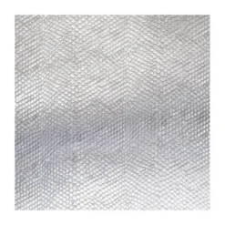Simili cuir écaille argent