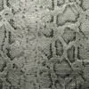 Simili cuir croco motif snake argent