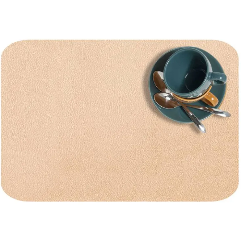 Simili cuir Dolaro beige nacré