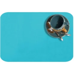 Simili cuir dolaro bleu turquoise