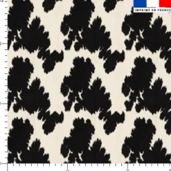 Simili cuir imprimé effet tâche de vache