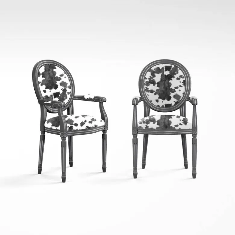 Simili cuir imprimé peau de vache noire