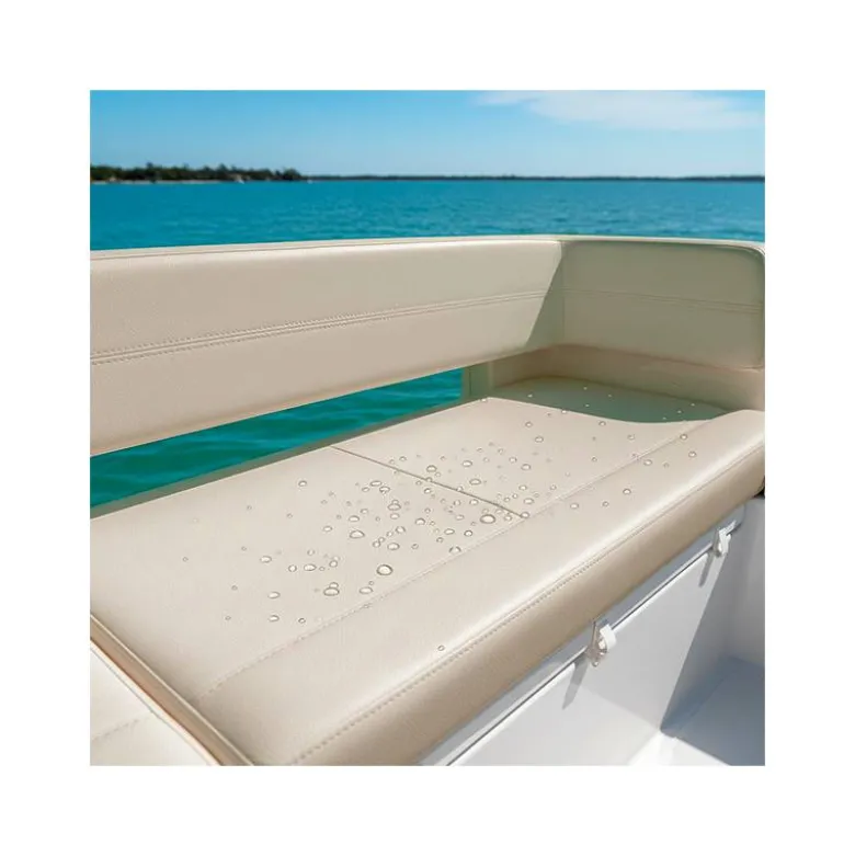 Simili cuir nautique beige protection anti UV