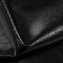 Simili cuir uni noir kapris